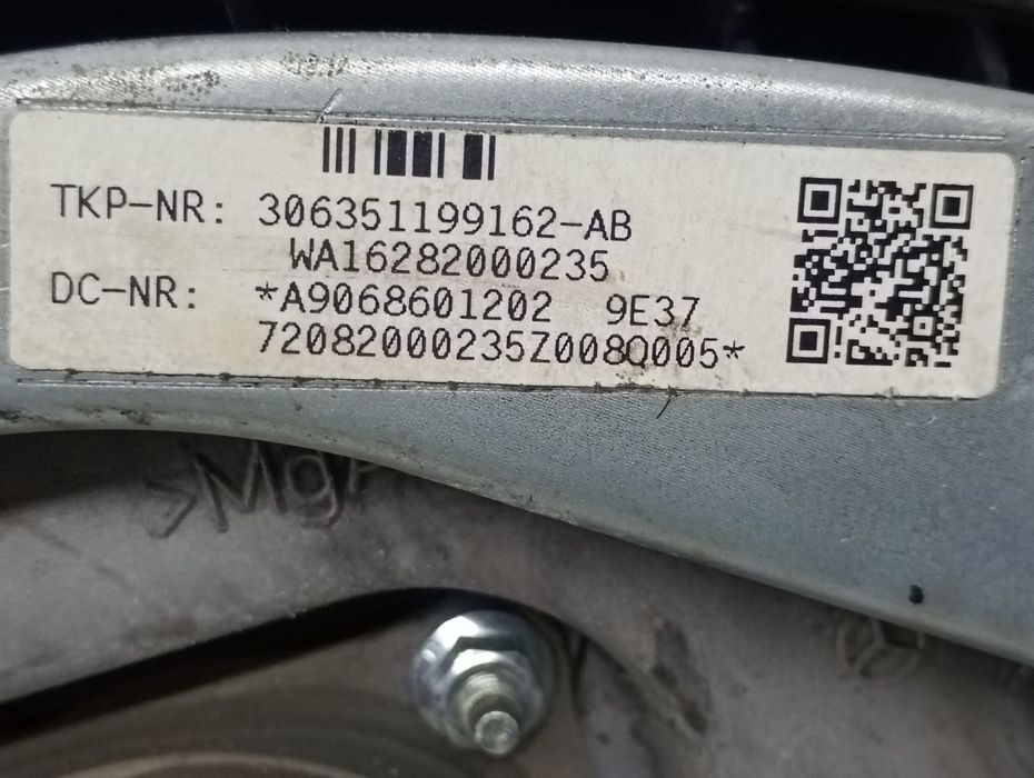 Airbag sofer 306351199162ab Mercedes Benz Sprinter 906 (2006 - 2013) 2.2 CDI 646986