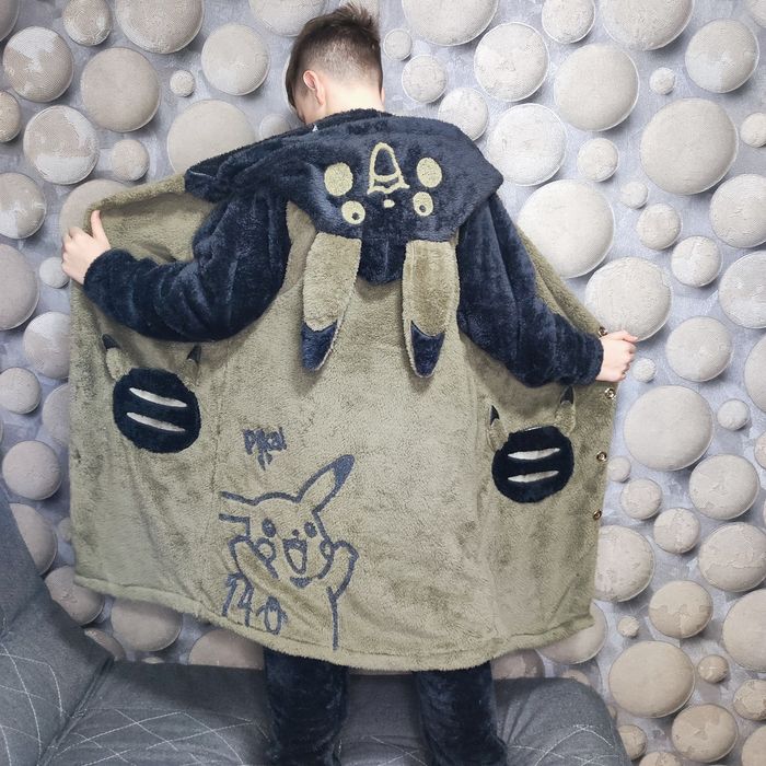 Теплый халат со штанами