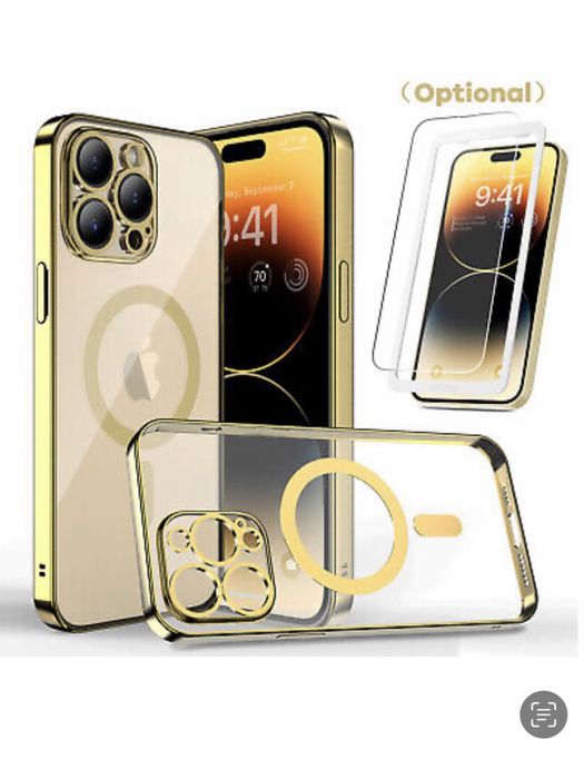 Iphone 11/12/13/14/PRO/MAX Husa Tpu Glitt PRO Magsafe + Folie Sticla