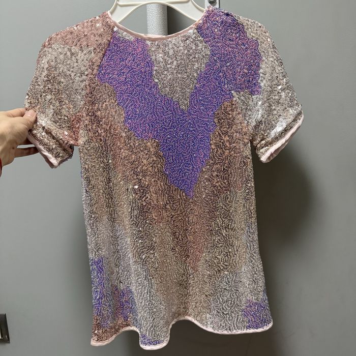 Нарядное платье с пайетками H&M. 110 р-р.