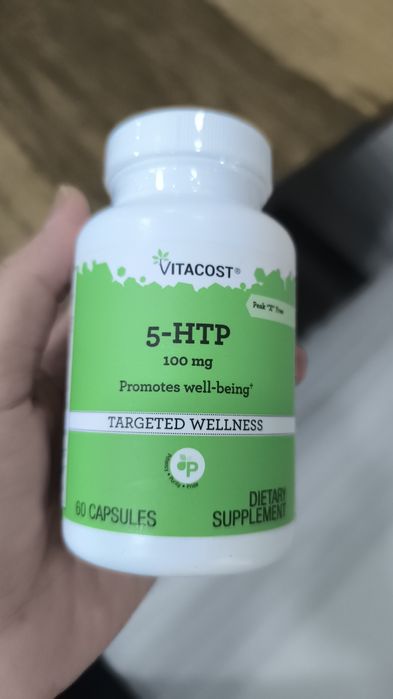 Vitacost 5-HTP 5-гидрокситриптофан 100mg, 60 капсул
