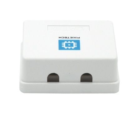 Розетка накладная RJ45, 2 порта, UTP, 5e кат.
