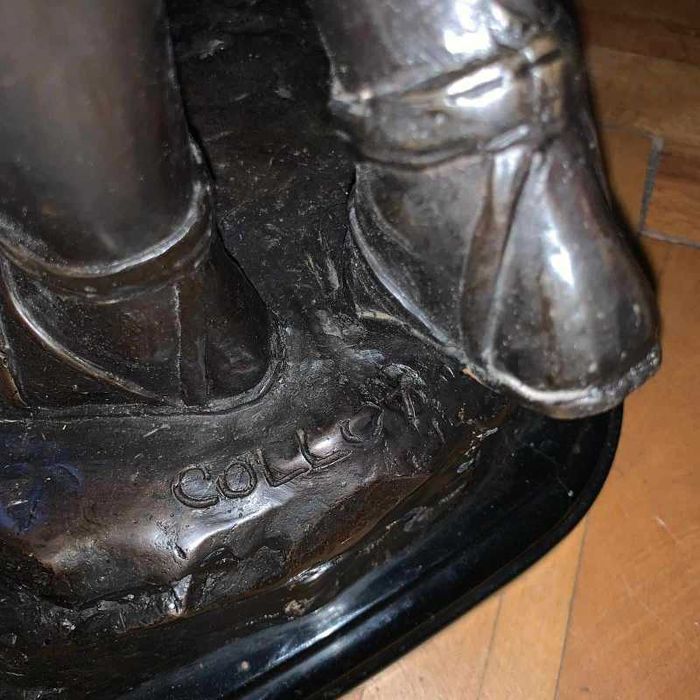 Statuie bronz semnat de H. Francois Moreau