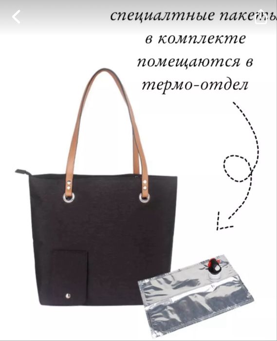 Пляжная сумка с отсеком для вина и напитков