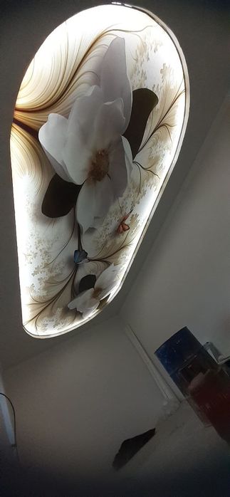 Натяжные потолки и фотообои