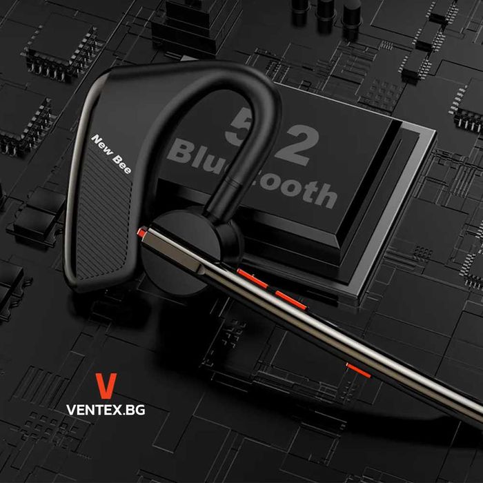 Безжична Bluetooth 5.2 Handsfree блутут слушалка за телефон 24 часа