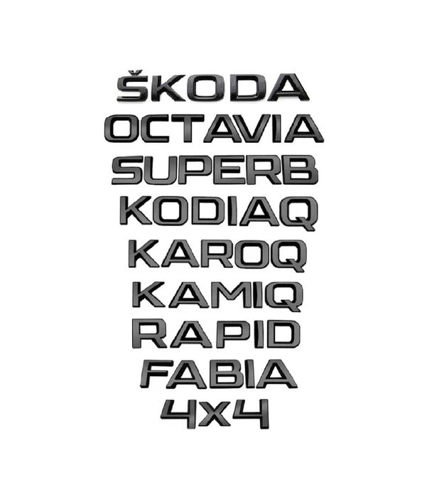 Embleme Skoda Octavia Superb Kodiaq Karoq Kamiq Enyaq Fabia Rapid 4x4