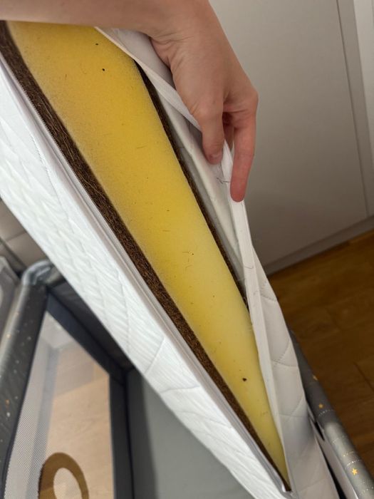 Patut pliant, Lionelo, 120 x 60 cm, plus saltea Cocos  bonus