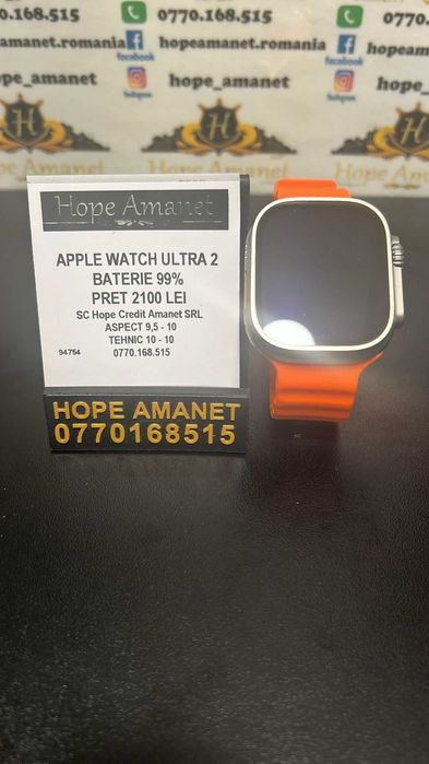Hope Amanet P3 APPLE WATCH ULTRA 2 Baterie 99%