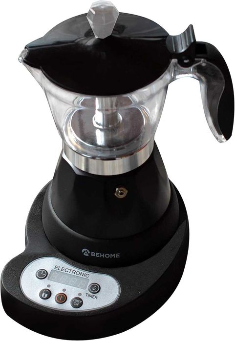 Електрическа програмируема кафе машина BEHOME Moka 3 чаши с таймер