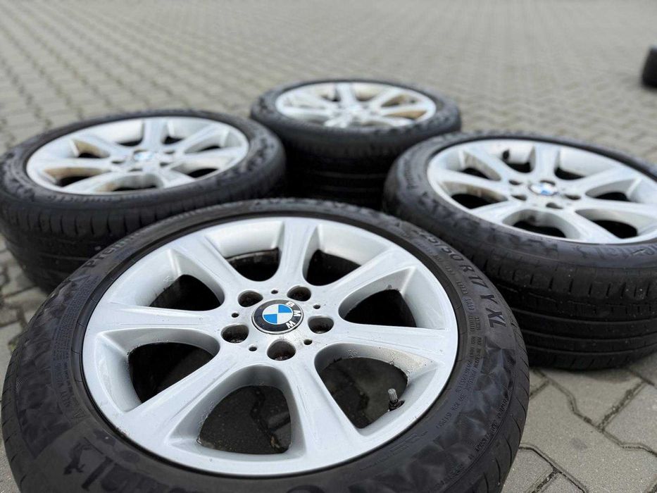 Set roti complet jante BMW + anvelope Continental 225/50 R17 de vara
