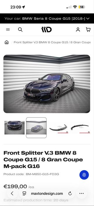 Prelungire bara fata seria8 m850i maxton