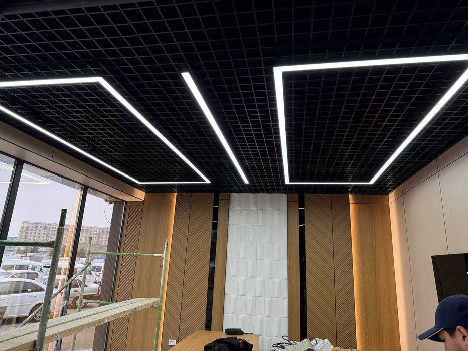 Подвесные потолки Armstrong, Griliato, реечные | Монтаж | 12 лет опыта