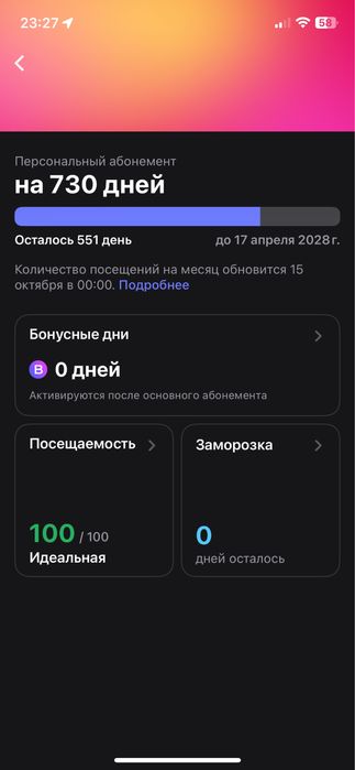 Продам абонемент 1фит