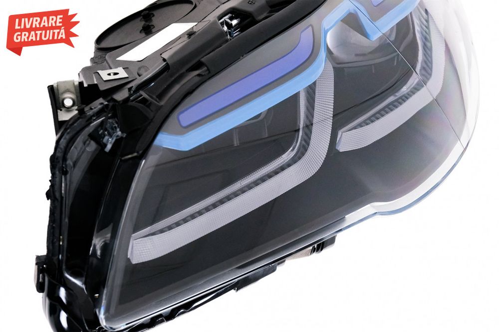 Faruri Full LED BMW F10 F11 5 Seria (2011-2013) cu Xenon Conversie la