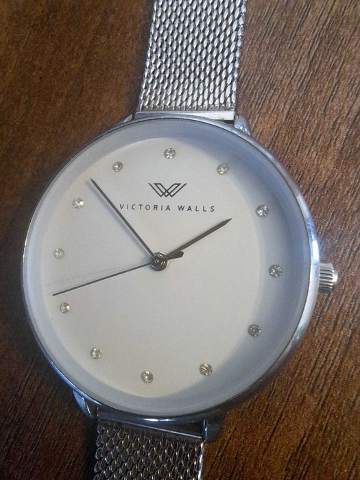 Ceas de gala lux pentru dama Victoria Walls Silver Mineral Glass