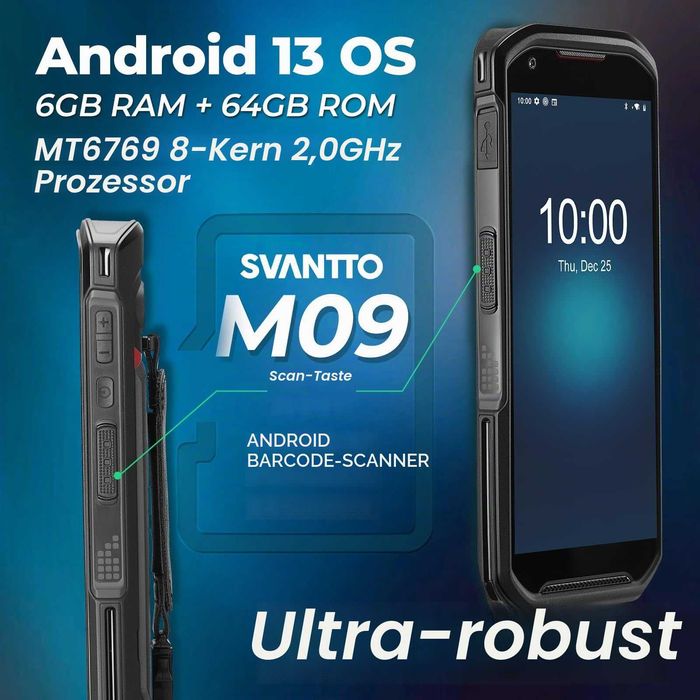 Терминал за баркодове SVANTTO Android 13 6/64GB