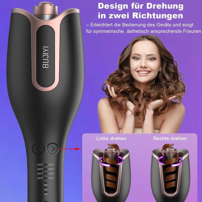 Автоматична маша за къдрици BUJIYI Curling Iron,Гаранция