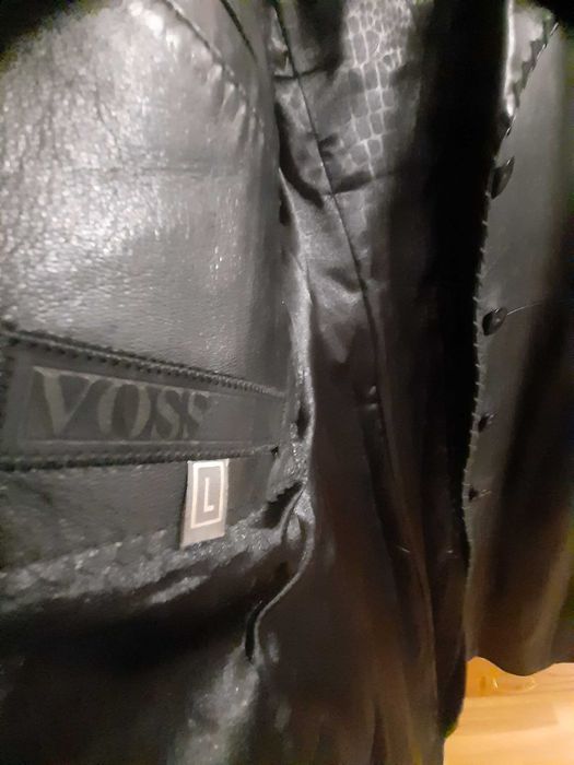 Кожаный  тренч-43000тг