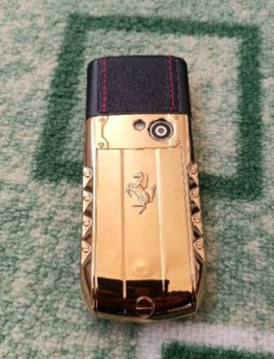 Мобилен телефон марка SERVO с две СИМ карти + кутия + зарядно + калъв