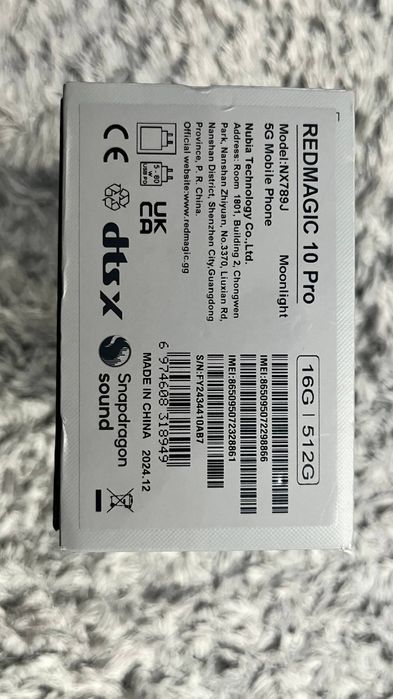 Red Magic 10 PRO 16/512