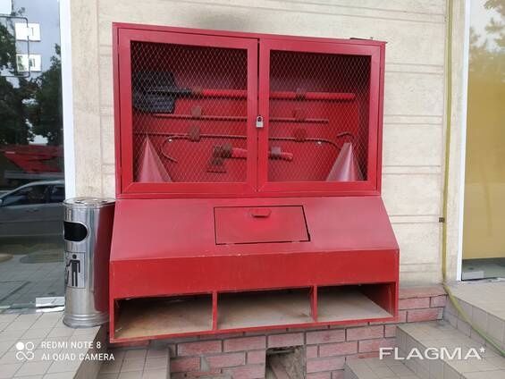 Уличный пожарный щит 530 000 пост в комплекте