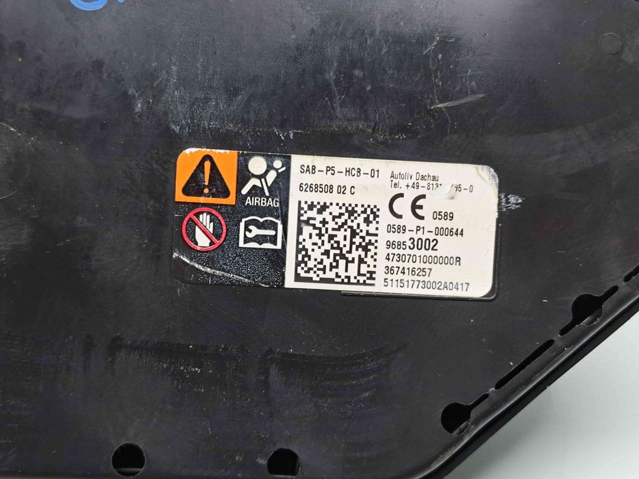 Airbag scaun dreapta Opel Corsa E [Fabr 2014-prezent] 96853002