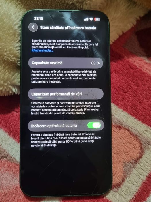 iPhone 13 de 256gb si baterie 89%