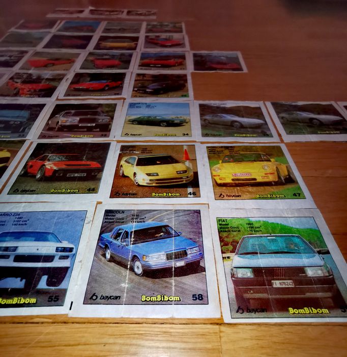 Колекция от картички с коли "BomBibom"