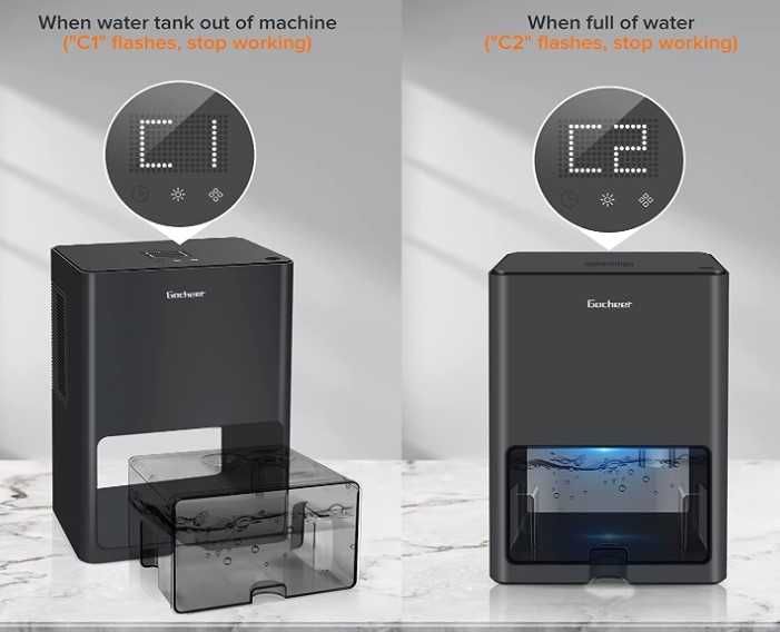 Dezumidificatoar Gocheer, 4L cu oprire automată NOU Sigilat