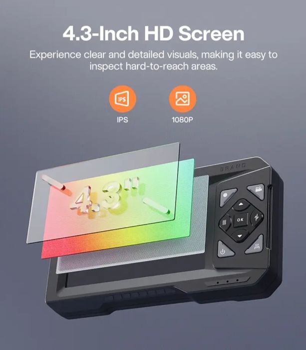Ендоскоп камера LEIPAN ES01 – инспекционна камера с дисплей