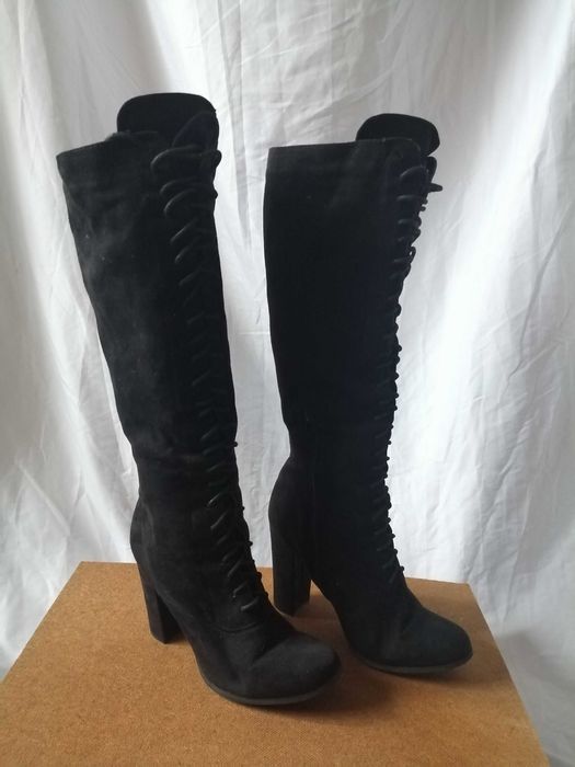 № 41 дамски ботуши с висок ток и връзки WILD DIVA