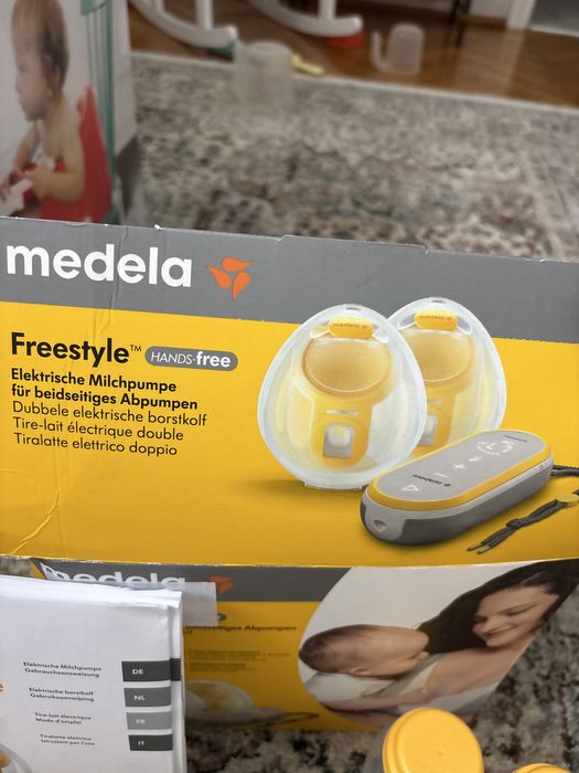 Pompa de sani duala, electrica handsfree  model: Medela  freestyle