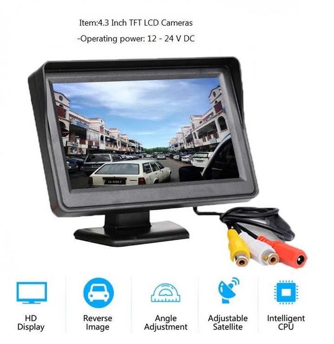 4.3 инчов монитор за камера за задно виждане за кола бус кемпер
