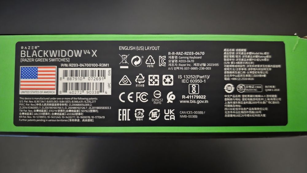 Tastatura Gaming mecanica RAZER BlackWidow V4 X