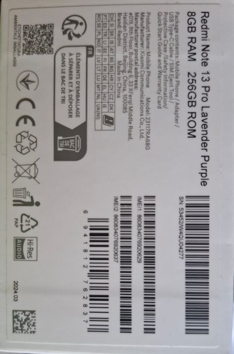 Xiaomi Redmi Note 13 Pro 8GB/256GB