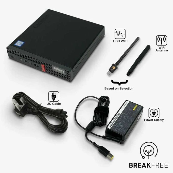 Lenovo ThinkCentre M720q Intel i3-8100T , 16GB DDR4, 256GB SSD - НОВ