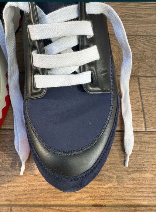 Pantofi Hermès Stadium Sneaker Blue, mărimea 42