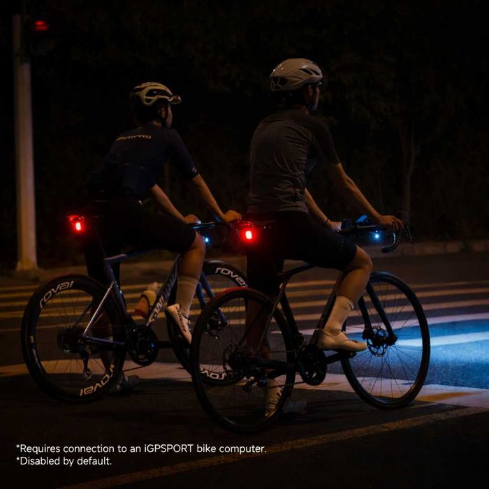 Задна SMART LED стоп светлина за велосипед IGPSPORT TL50, USB-C, IPX7, Bluetooth