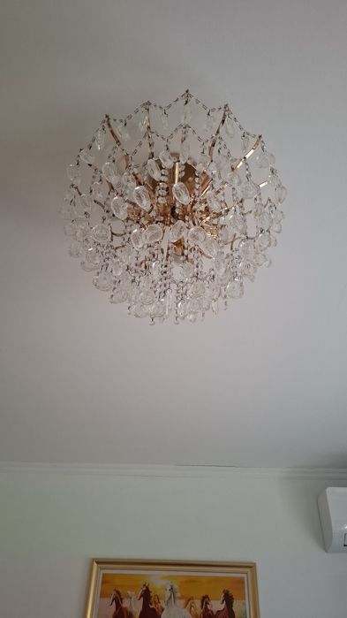 Люстра б/у. Стеклянная.