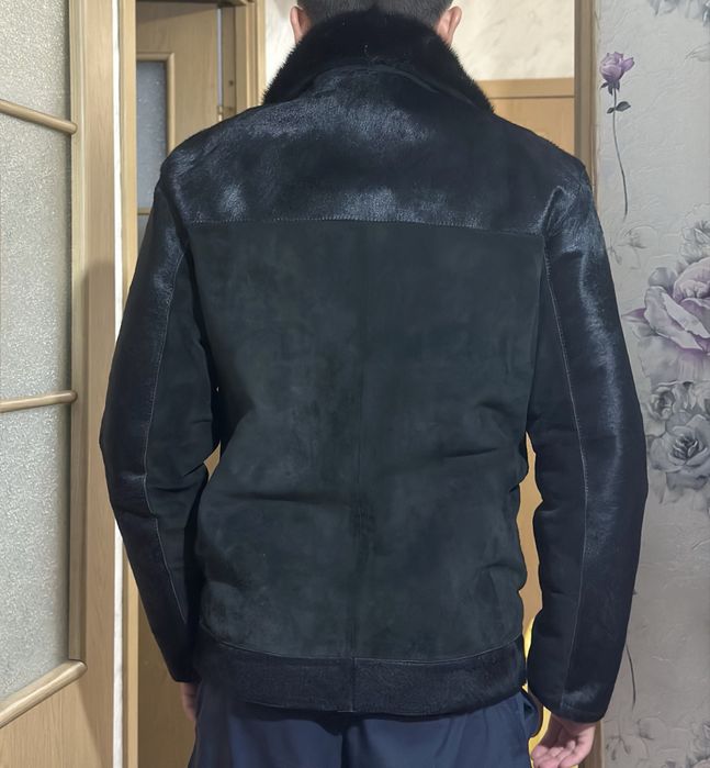 Зимняя мужская дубленка