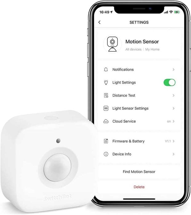 Смарт сензор за движение SwitchBot Smart Motion Sensor