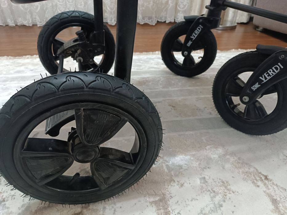 Коляска 3в1 новые колеса