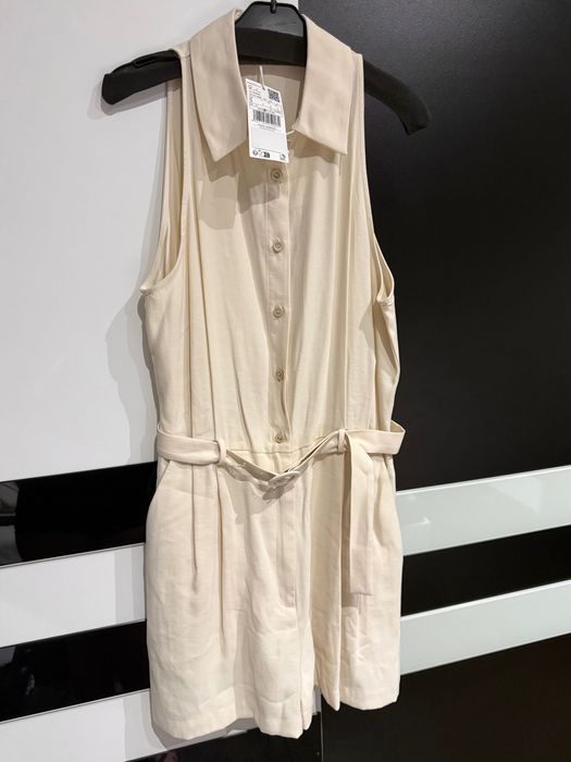 Гащеризон Mango, BELT SHORT JUMPSUIT