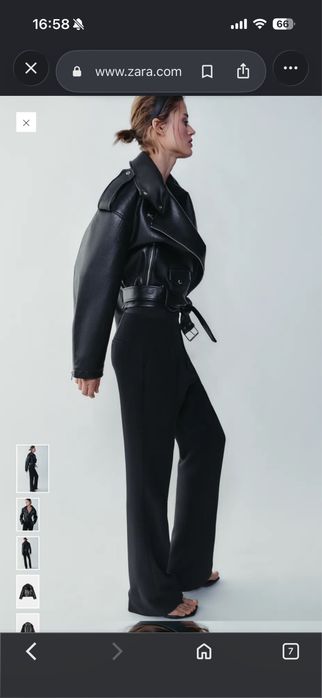 Кожаная косуха отZara