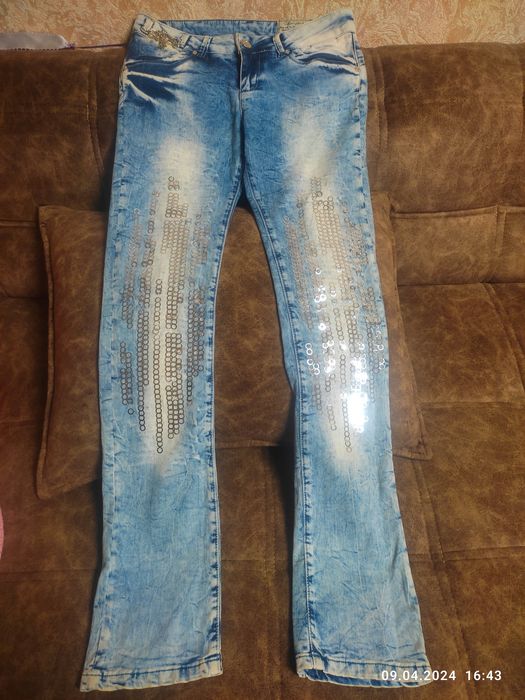 Джинсы С Турции  с паетками