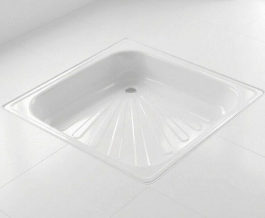 Душевой поддон 80/80 сталь