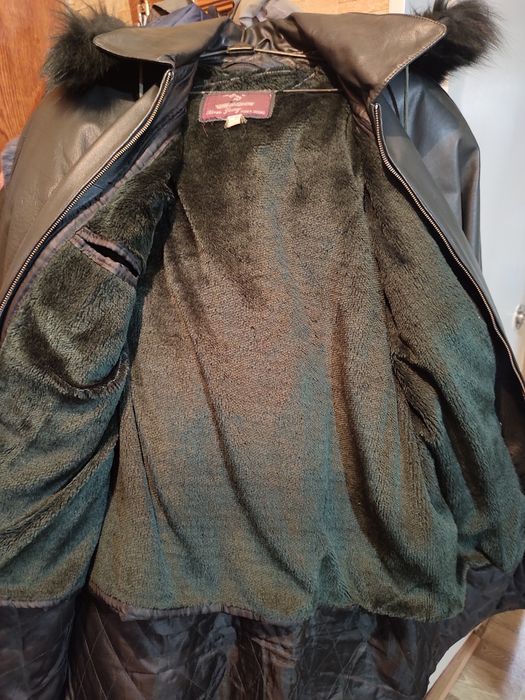 Курта кожаная б/у