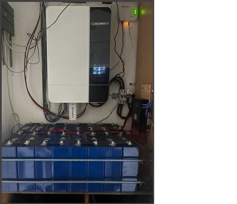 Kit Invertor OFF-GRID Growatt SPF5000 ES (5KW) +8 Panouri SUNTECH 405W