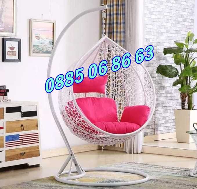 Градинска люлка гнездо, кафява люлка гнездо с възглавници